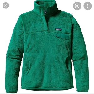 Patagonia Re-Tool Snap-T Fleece Pullover Green S